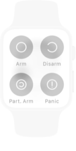 Smartwatch App für Alarmanlagen